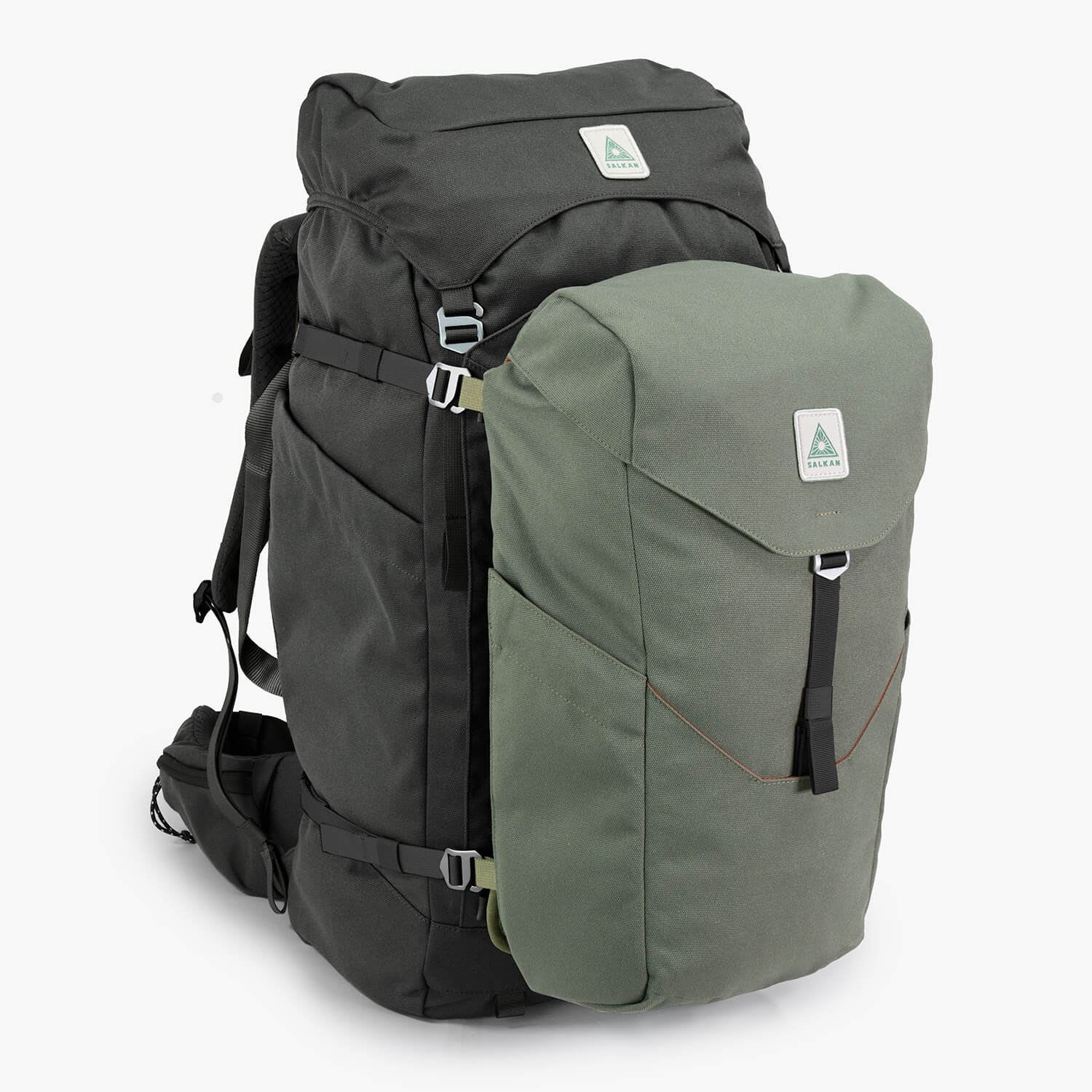 Innovative Backpack with Detachable Day Pack Salkan