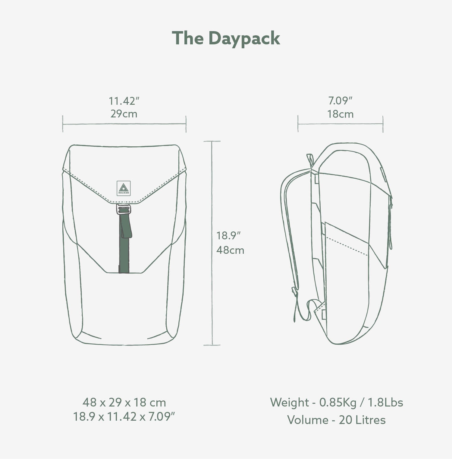 Our Recycled 900D COTNA will keep your kit dry in those unexpected